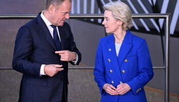 Polens Regierungschef Tusk und EU-Kommissionschefin von der Leyen