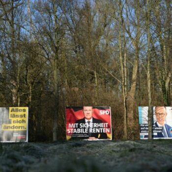 Wahlplakate in Lünen